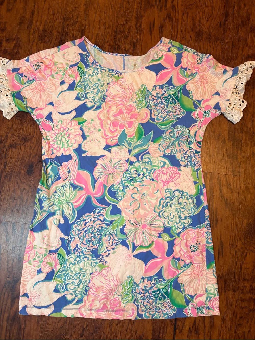 Lilly Pulitzer Women’s Floral A-Line Dress - Pink, Blue & Green